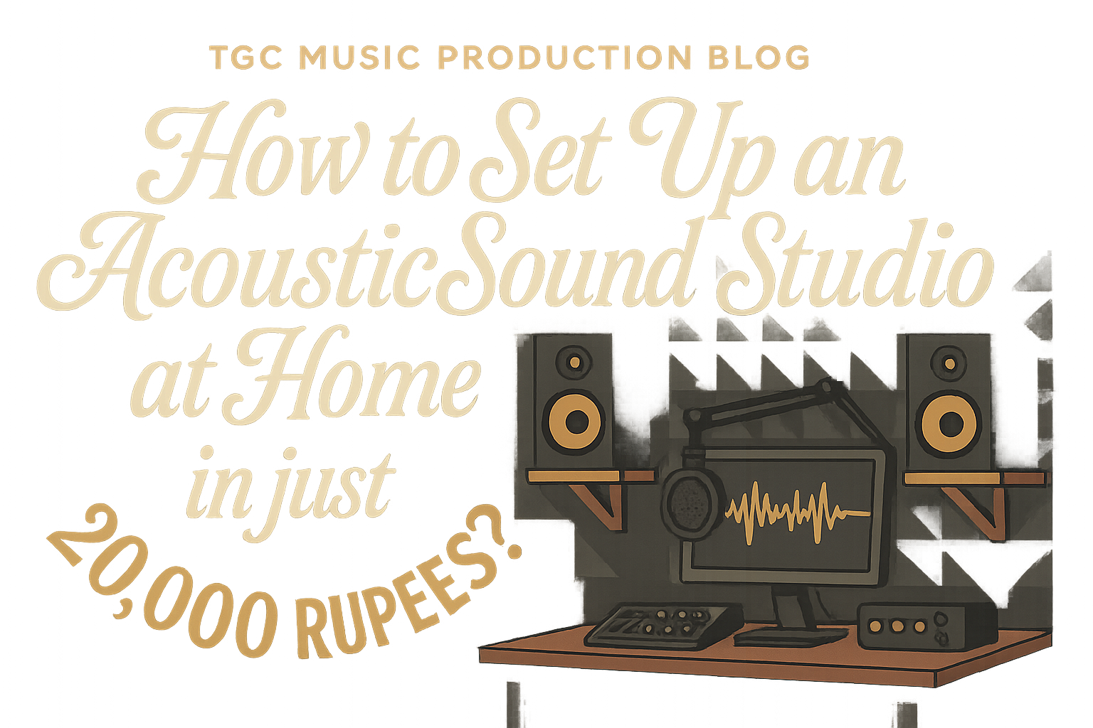 How to Setup an Acoustic Sound Studio at Home in just 20,000 Rupees?